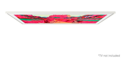 Cadre décoratif personnalisable pour téléviseur The Frame Pro de 65 po de Samsung - blanc moderne