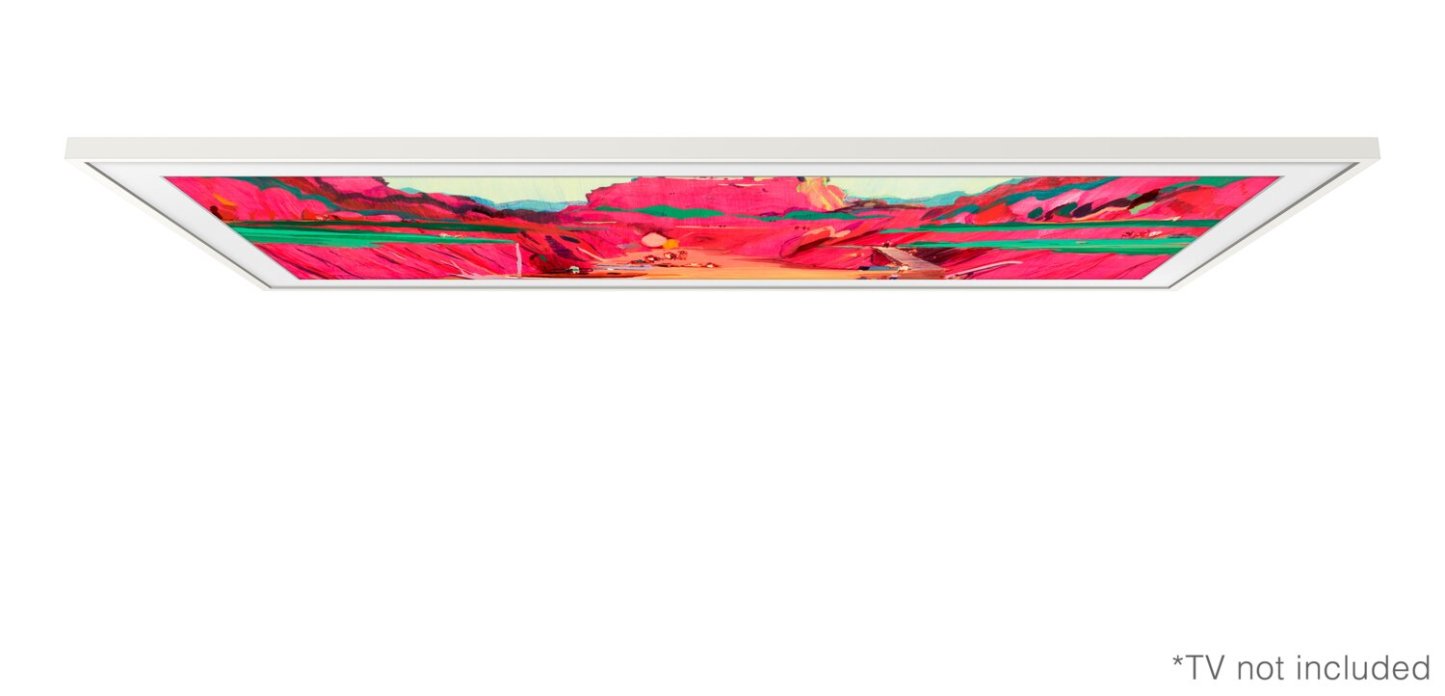 Cadre décoratif personnalisable pour téléviseur The Frame Pro de 75 po de Samsung - blanc moderne