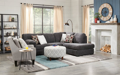 Fauteuil d’appoint club Sofa Lab personnalisable en tissu d’apparence lin de 29 po avec pattes en bois - gris Pax Slate | Made in Canada Sofa Lab Customizable Club 29 Linen-Look Fabric Accent Chair with Wood Legs - Pax Slate Grey | CLUB3049