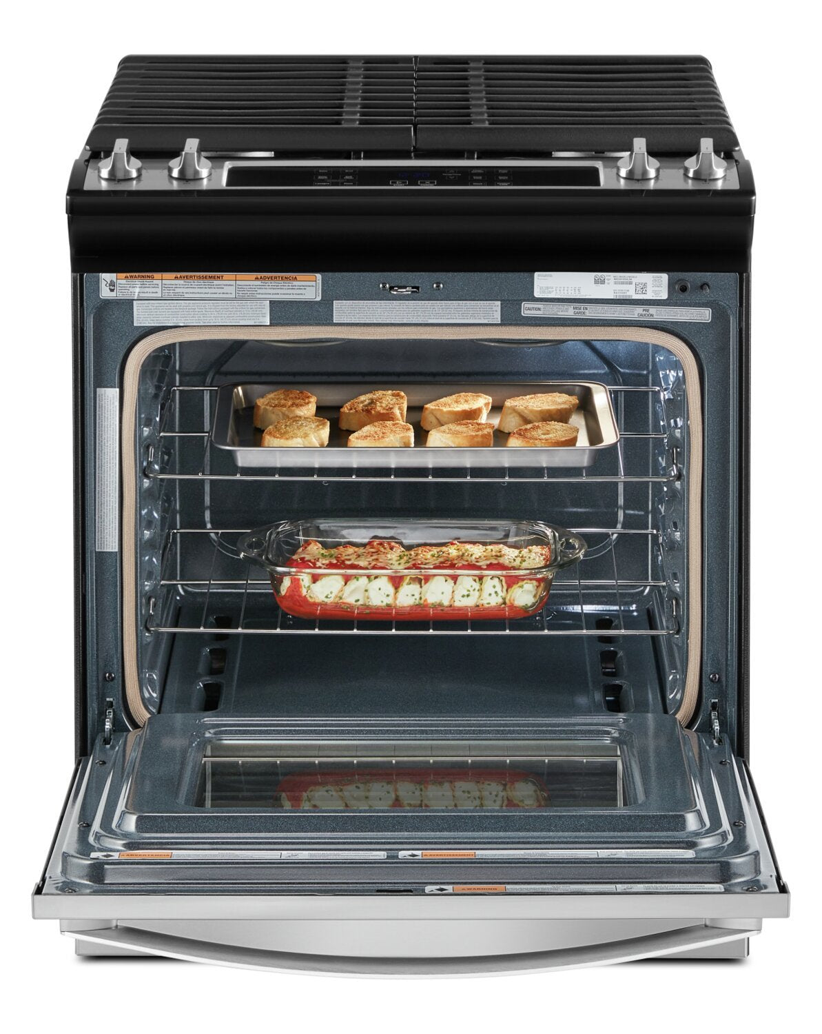 Cuisinière à gaz Whirlpool de 5 pi³ avec nettoyage automatique - acier inoxydable - WEG515S0LS