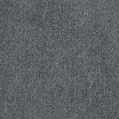 Lit de rangement Amos rembourré en tissu anthracite avec tête de lit à canaux et 3 tiroirs intégrés - format grand lit