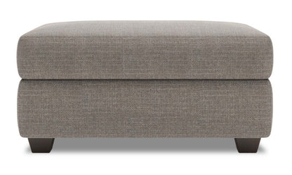 Fabriqué au Canada Pouf de rangement personnalisable The Trunk 39 en tissu d'apparence lin - gris Luna Smoke | Pouf de rangement The Trunk de Sofa Lab de 39 po fabriqué au Canada en tissu d’apparence lin - gris Luna Smoke | TRUN2391