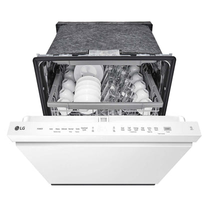 Lave-vaisselle LG 24 48 dBA à commande supérieure encastrable avec QuadWash® - Blanc - LDPN4542W | Lave-vaisselle encastré LG à 48 dBA de 24 po avec commandes sur le dessus et QuadWashMC - blanc - LD…
