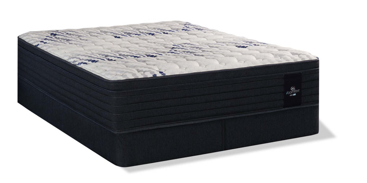 Ensemble de matelas Serta iComfort Hybrid ProHD Vanguard 2.0 Eurotop King | Ensemble matelas à Euro-plateau ProHD Vanguard 2.0 Hybrid iComfortMD de Serta pour très grand lit | VNGRD2KP