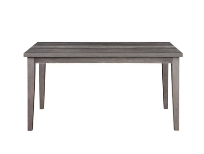 Krew Ensemble de salle à manger 7 pièces avec table et 6 chaises, mélamine, 60 W - Gris | Ensemble de salle à manger Krew 7 pièces en mélamine avec table de 60 po (L) et 6 chaises - gris