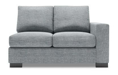 Sofa Lab Track RAF Loveseat - Luna Pewter | Causeuse de droite Track de la collection Sofa Lab - Luna Pewter | TR222291
