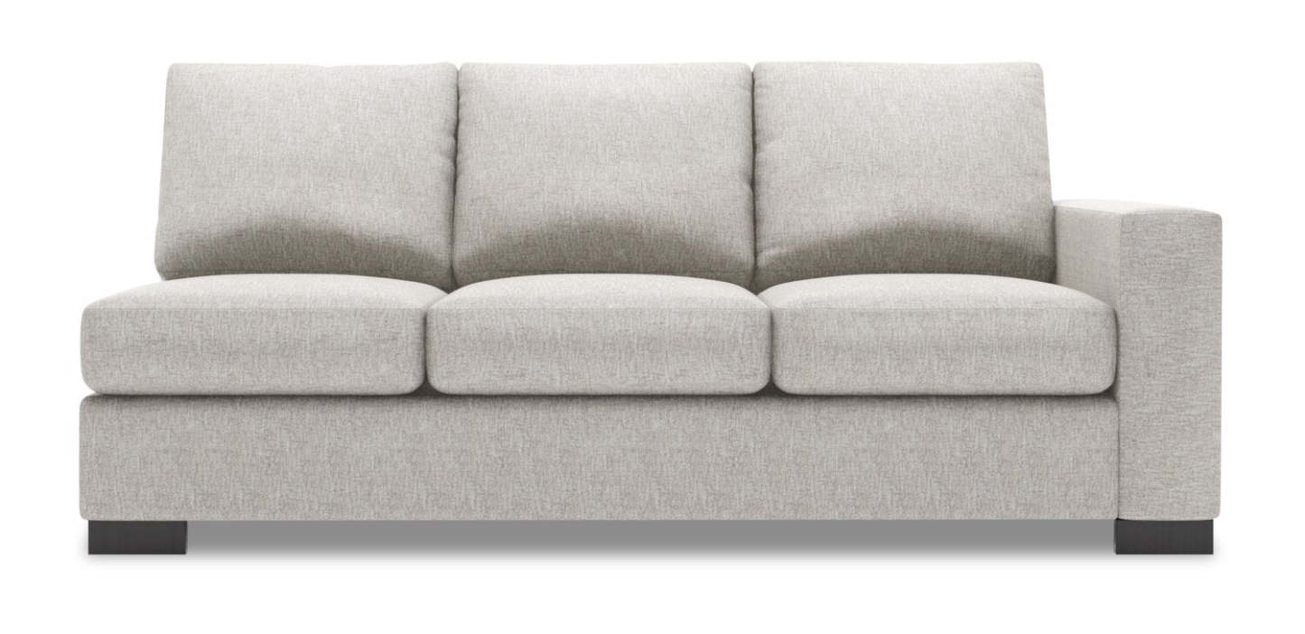 Canapé Lab Track RAF - Luxe Argent | Canapé de droite Track de la collection Sofa Lab - Luxe Argent | TR122793