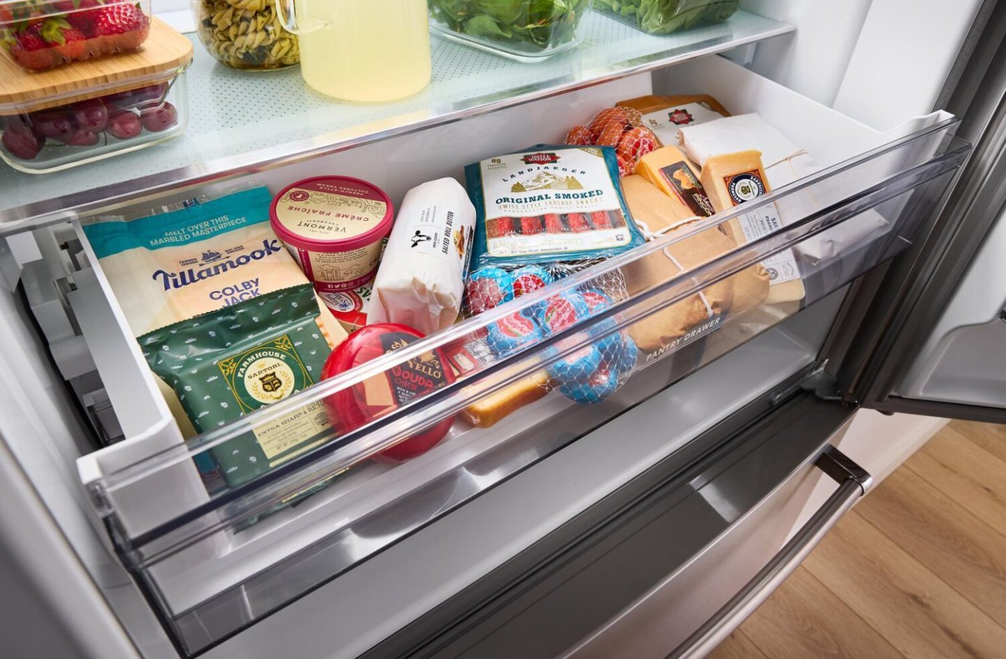 Réfrigérateur KitchenAid de 36 po et de 20 pi3 de profondeur comptoir à portes françaises - acier inoxydable - KRFC136RPS | KRFC13PS