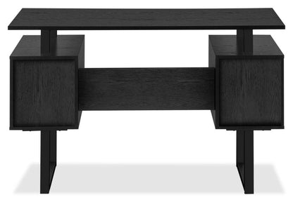 Bureau Rafa 47.75 avec 2 armoires de rangement - Noir|Bureau Rafa de 47,75 po avec 2 armoires de rangement - noir