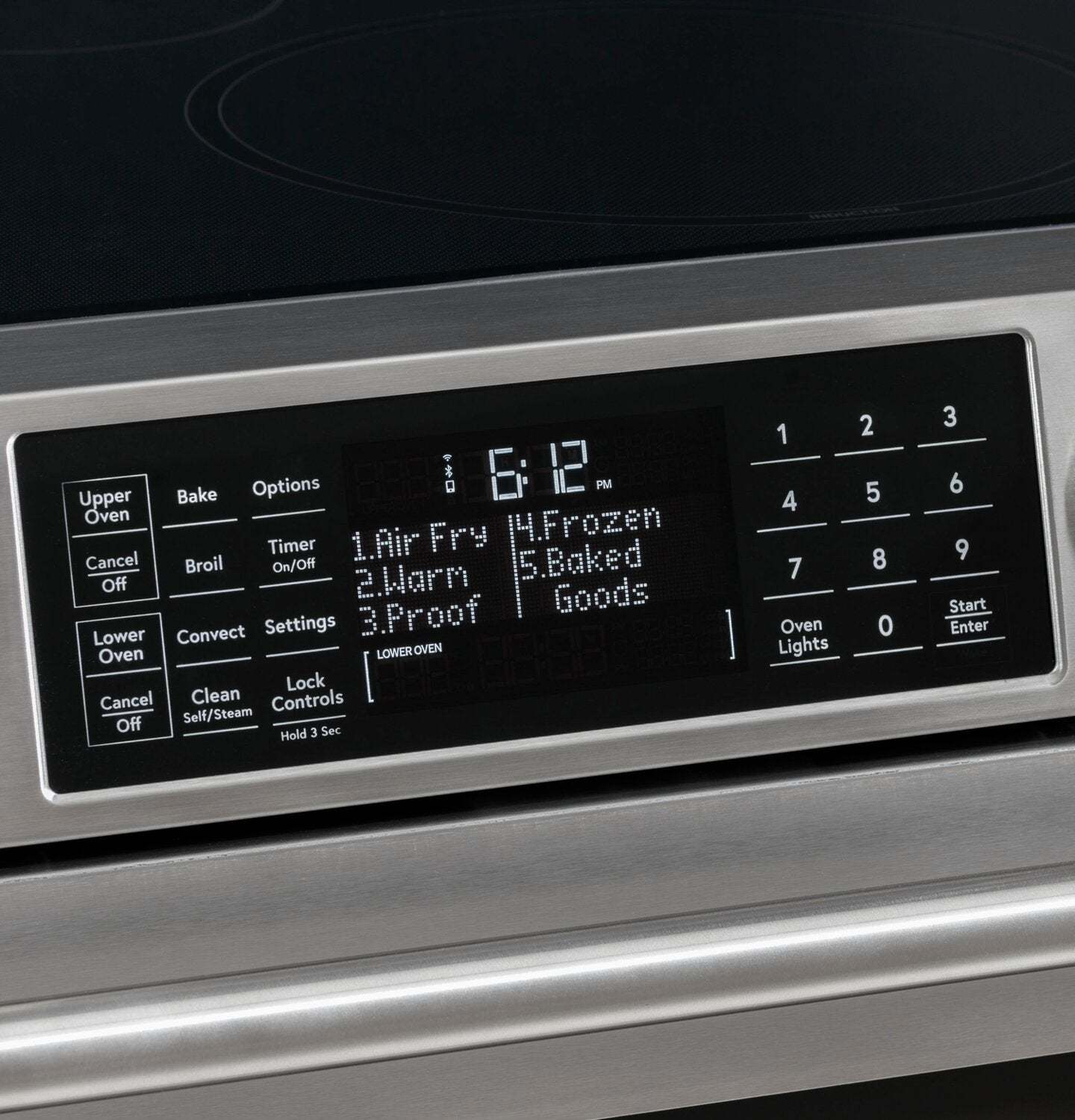 Cuisinière intelligente électrique Café de 6,7 pi³ avec convection européenne véritable - acier inoxydable - CCES750P2MS1
