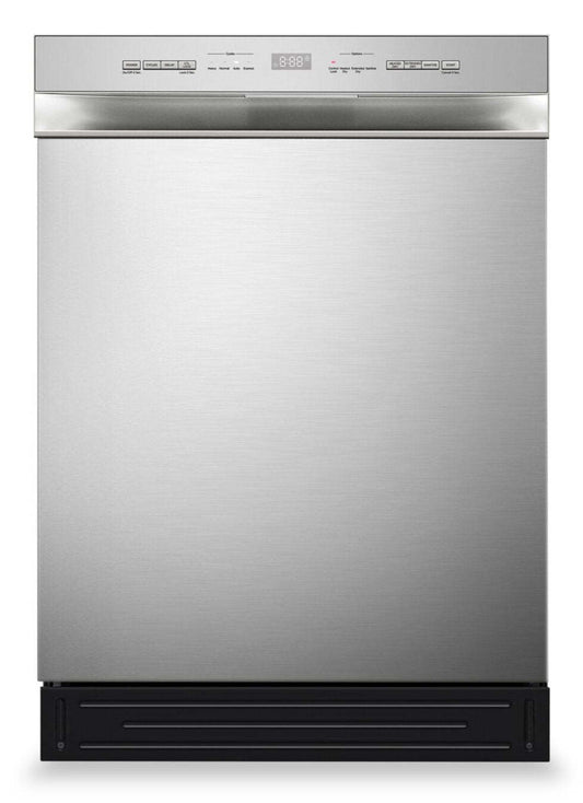 Lave-vaisselle Midea 24 à commande frontale avec éclairage intérieur - MDF24P2BST | Lave-vaisselle Midea de 24 po avec commandes à l'avant et éclairage intérieur - MDF24P2BST | MDF24P2T