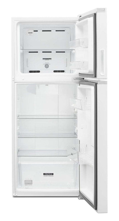 Réfrigérateur Whirlpool de 24 po et de 11,6 pi³ à congélateur supérieur - blanc - WRT112CZJW | Tourbillon 24 11,6 Cu. Fort. Réfrigérateur à congélateur supérieur - Blanc - WRT112CZJW