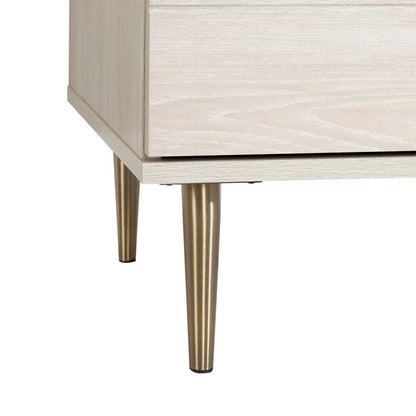 Commode de chambre à coucher Lake, 5 tiroirs, 29 L x 52 H, Fabriqué au Canada, Glam - Blanc | Commode verticale somptueuse Lake de 29 po (L) x 52 po (H) à 5 tiroirs pour la chambre à coucher, fabriquée au Canada - blanche