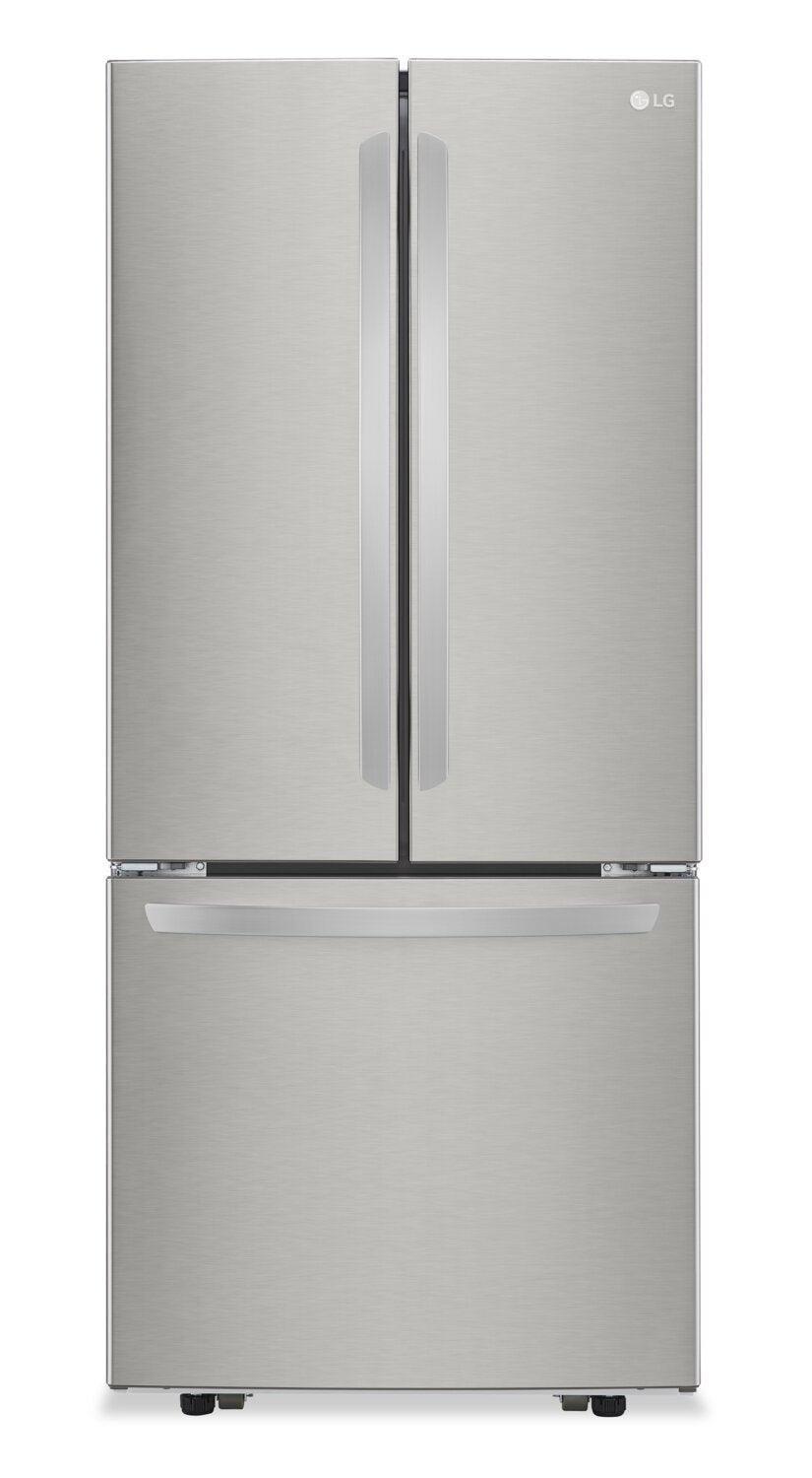 Réfrigérateur LG de 21,8 pi3 et de 30 po de profondeur standard à portes françaises - acier inoxydable - LFCS22520S  | LG 30 21.8 Cu. Ft. French Door Standard-Depth Refrigerator - Stainless Steel - LFCS22520S