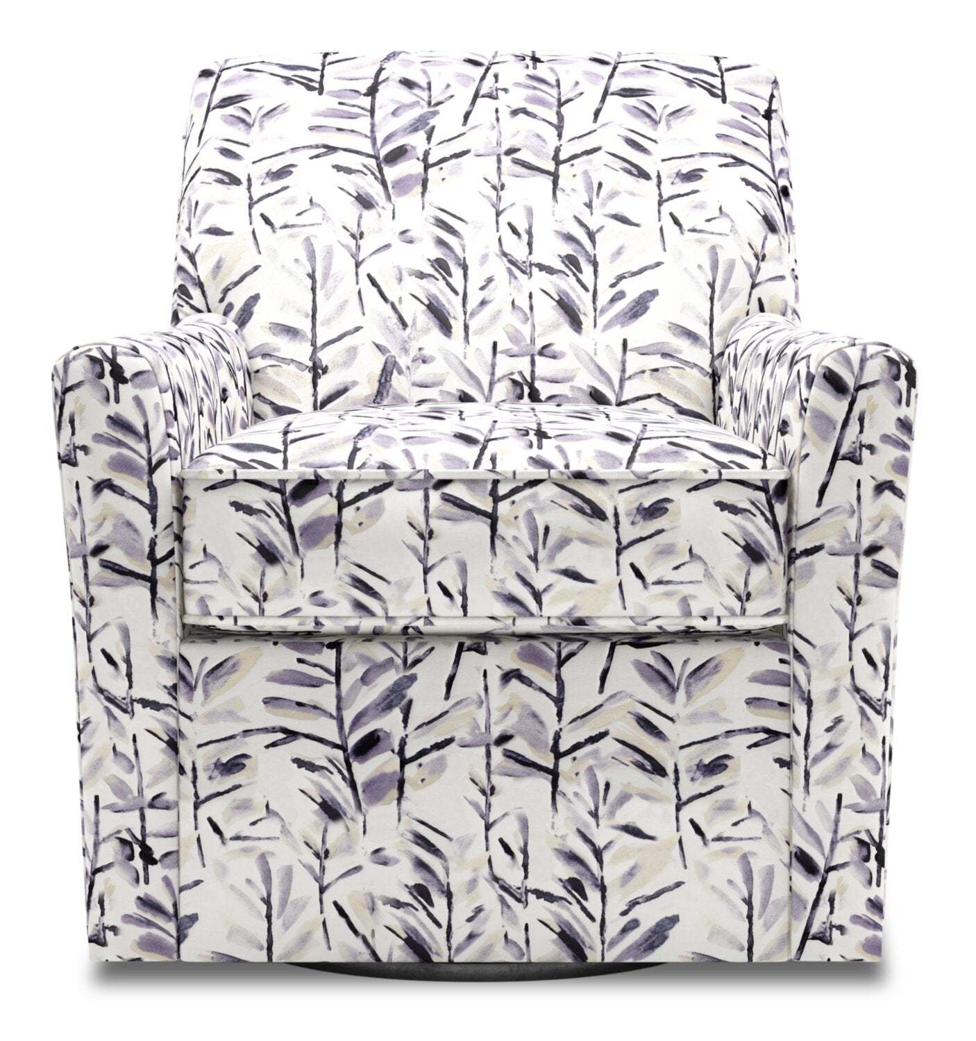 Fauteuil d’appoint pivotant personnalisable Sofa Lab de 31 po fabriqué au Canada en tissu - Pebble multicolore | SWIV1151