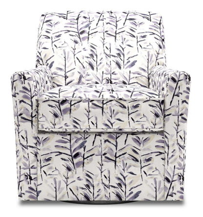 Fauteuil d’appoint pivotant personnalisable Sofa Lab de 31 po fabriqué au Canada en tissu - Pebble multicolore | SWIV1151