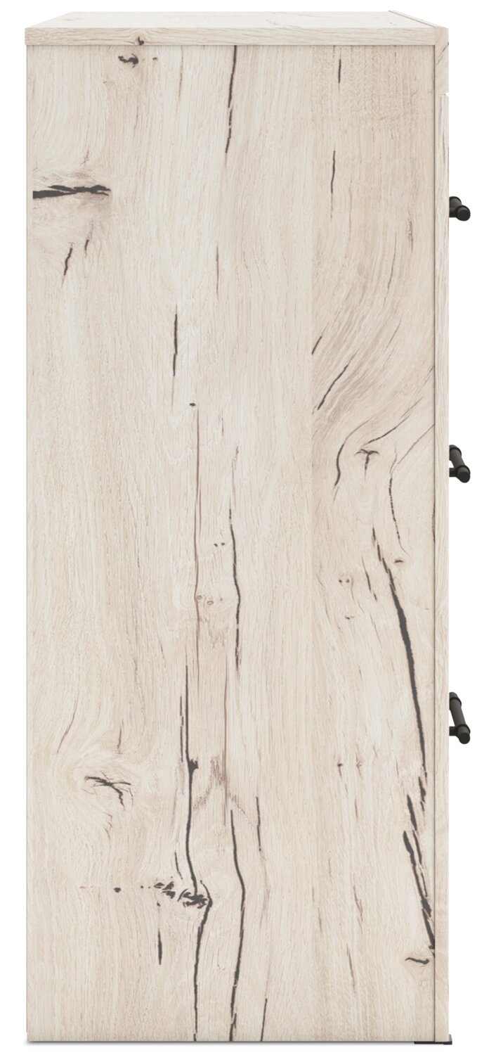 Commode à 6 tiroirs pour chambre à coucher Derekson, 58,7 L x 36,5 H - Blanc rustique | Commode de chambre à coucher Derekson de 58,7 po (L) x 36,5 po (H) à 6 tiroirs - blanc rustique