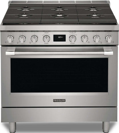 Cuisinière hybride Frigidaire Professionnelle de 4,4 pi³ avec convection à 2 ventilateurs et surface de cuisson à 6 brûleurs…