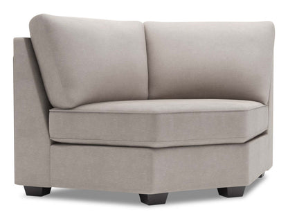 Fauteuil courbé en coin Roll Curved Wedge de la collection Sofa Lab - Pax Slate | RO843049