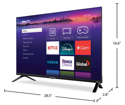 MAGNAVOX 32 MRTQ QLED Quantum Dot FHD Smart Roku TV (MRTQ3206) | Téléviseur intelligent QLED MAGNAVOX MRTQ FHD de 32 po avec boîtes quantiques et Roku TVMC (MRTQ3206)
