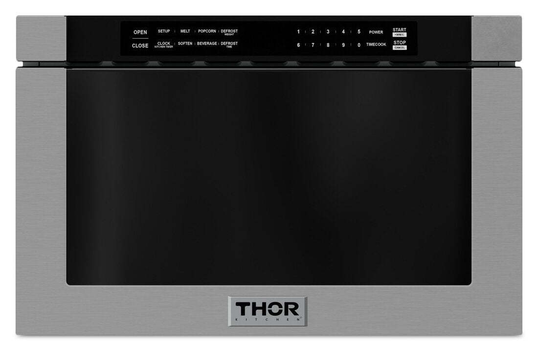 Cuisine Thor 24 1,2 Cu. Fort. Tiroir micro-ondes encastrable - TMD2402 | Tiroir quatre à micro-ondes encastré Thor Kitchen de 24 po et de 1,2 pi3 - TMD2402 | TMD2402S
