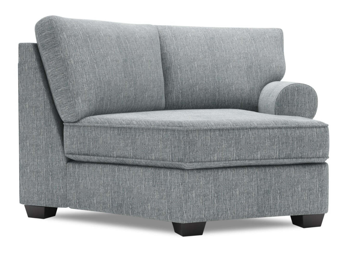 Canapé Lab Roll RAF Cuddler - Luna Pewter | Fauteuil Cuddler de droite Roll de la collection Sofa Lab - Luna Pewter | RO862291