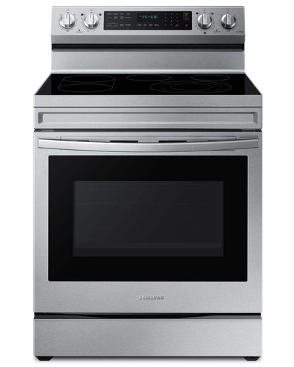 Cuisinière intelligente électrique amovible Samsung de 6,3 pi³ avec friture à air - acier inoxydable - NE63A6711SS/…