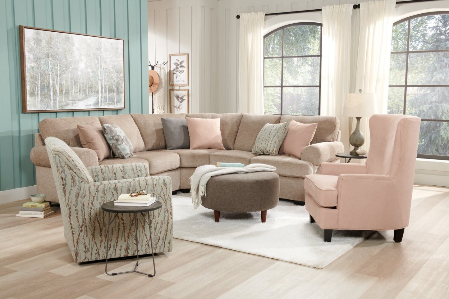 Canapé Lab Roll LAF Causeuse - Luxe Taupe | Causeuse de gauche Roll de la collection Sofa Lab - Luxe Taupe | RO232893