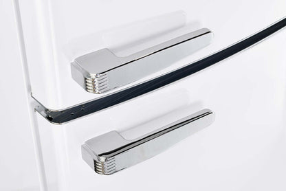 Réfrigérateur Classic Rétro par Unique de 24 po et de 12 pi3 à congélateur inférieur - blanc guimauve - UGP-340L W AC | U340LWAC