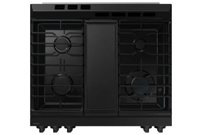 Cuisinière intelligente à gaz encastrée Samsung de 6 pi³ avec friture à air et convection par ventilateur - Acier inoxydable - NSG6D…