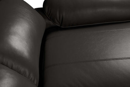 Causeuse à inclinaison électrique Chandler 60 en tissu d'apparence cuir - Gris | Causeuse à inclinaison électrique Chandler de 60 po en tissu d'apparence cuir - gris