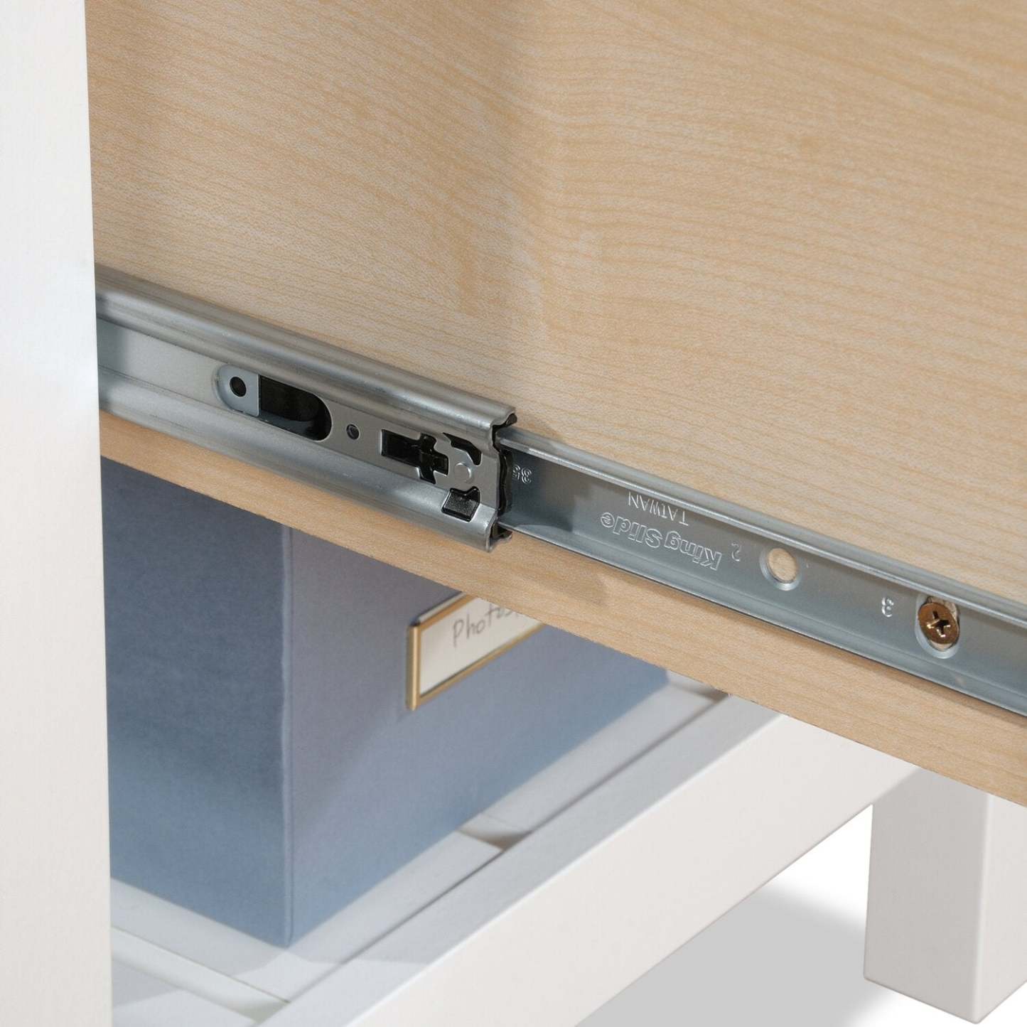 Joana 65.12 Bureau en forme de L - blanc doux | L-Shaped Office Desk Joana de 65,12 po - Soft White