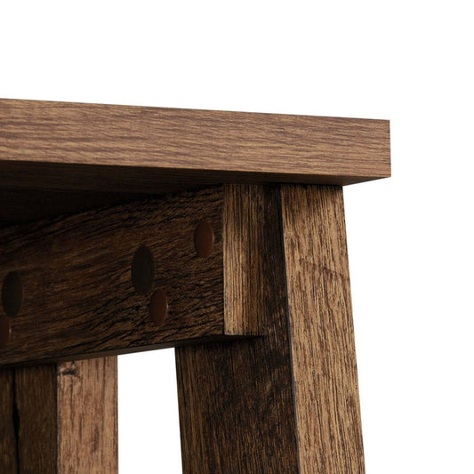 Kyree 23.54 Bibliothèque style échelle à 5 étagères - Chêne Vintage | Bibliothèque Kyree de 23,54 po de type échelle à 5 tablettes - chêne antique