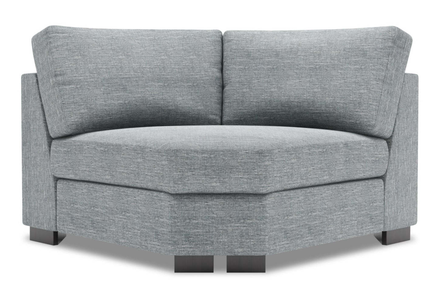 Sofa Lab Track Curved Wedge - Luna Pewter | Fauteuil courbé en coin Track de la collection Sofa Lab - Luna Pewter | TR842291
