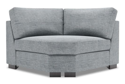Sofa Lab Track Curved Wedge - Luna Pewter | Fauteuil courbé en coin Track de la collection Sofa Lab - Luna Pewter | TR842291