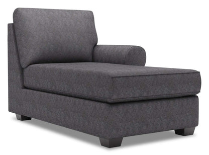 Sofa Lab Roll RAF Chaise - Charbon de luxe | Fauteuil long de gauche Roll de la collection Sofa Lab - Charbon de luxe | RO282993