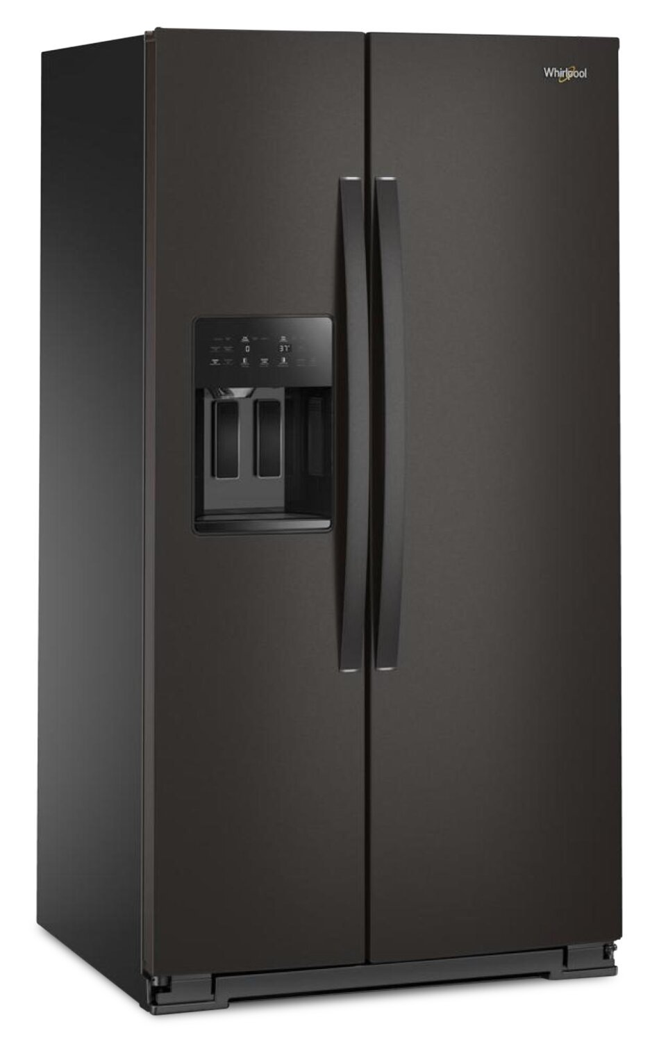 Réfrigérateur Whirlpool de 36 po et de 28,7 pi³ à compartiments juxtaposés - acier inoxydable noir - WRSF5536RV | Whirlpool 36 28.7 Cu. Ft. Side-by-Side Refrigerator – Black Stainless - WRSF5536RV