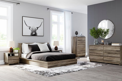 Commode à 6 tiroirs pour chambre à coucher Arik, 59 L x 30,8 H - Marron | Commode Arik de 59 po (L) x 30,8 po (H) à 6 tiroirs pour la chambre à coucher - brune