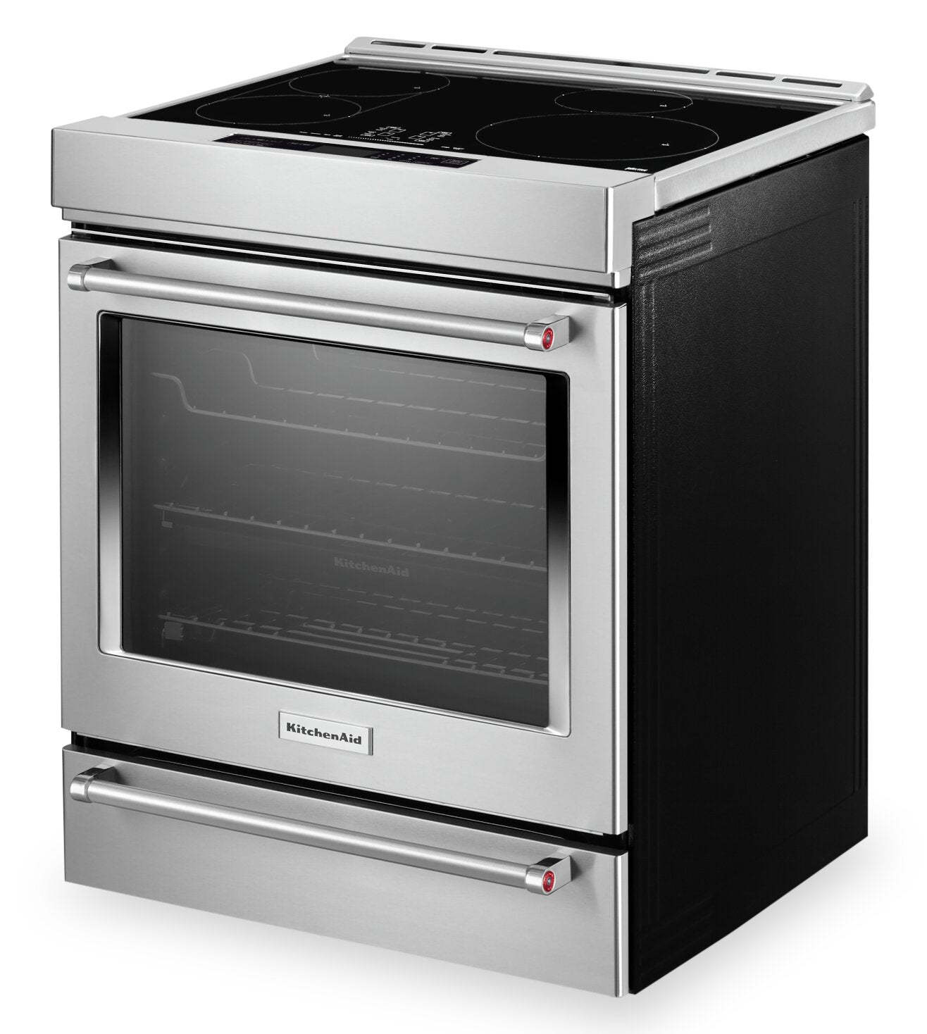 Cuisinière à induction KitchenAid de 6,4 pi³ avec friture à air et technologie AquaLiftMD - acier inoxydable - KSIS730PSS