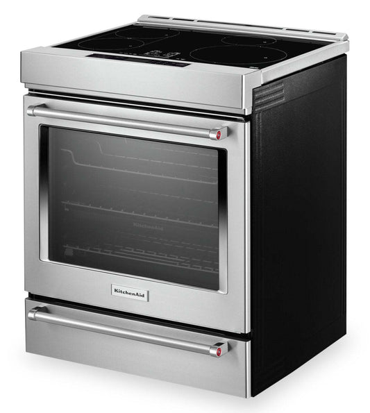 Cuisinière à induction KitchenAid de 6,4 pi³ avec friture à air et technologie AquaLiftMD - acier inoxydable - KSIS730PSS