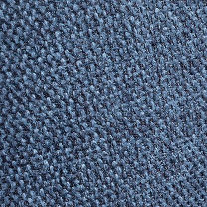 Fauteuil Kassia de Kort & Co. de 40,9 po en tissu d’apparence lin avec base et pattes en bois - bleu