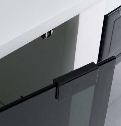 Ignatius 64 Meuble TV avec foyer électrique moderne avec rangement et gestion des câbles pour téléviseurs jusqu'à 70- |Meuble pour téléviseur moderne Ignatius de 64 po avec foyer électrique, rangement et système de gestion