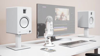 Kanto SP6HD 6 Paires de Supports pour Haut-parleurs avec Gestion Intégrée des Câbles - Blanc | Ensemble de support SP6HD de Kanto pour haut-parleurs de 6 po avec système de gestion des câbles intégré - blanc | SP6HDWSS