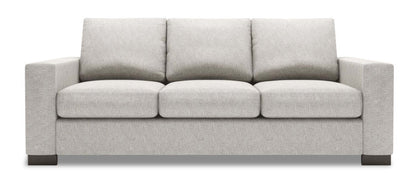 Fabriqué au Canada Canapé Personnalisable Sofa Lab Track 85 Canapé en Tissu Chenille avec Accoudoirs Droits - Argenté Luxe | Canapé Track de Sofa Lab de 85 po fabriqué au Canada en tissu chenille avec accoudoirs rectilignes - argenté Luxe | TR102793
