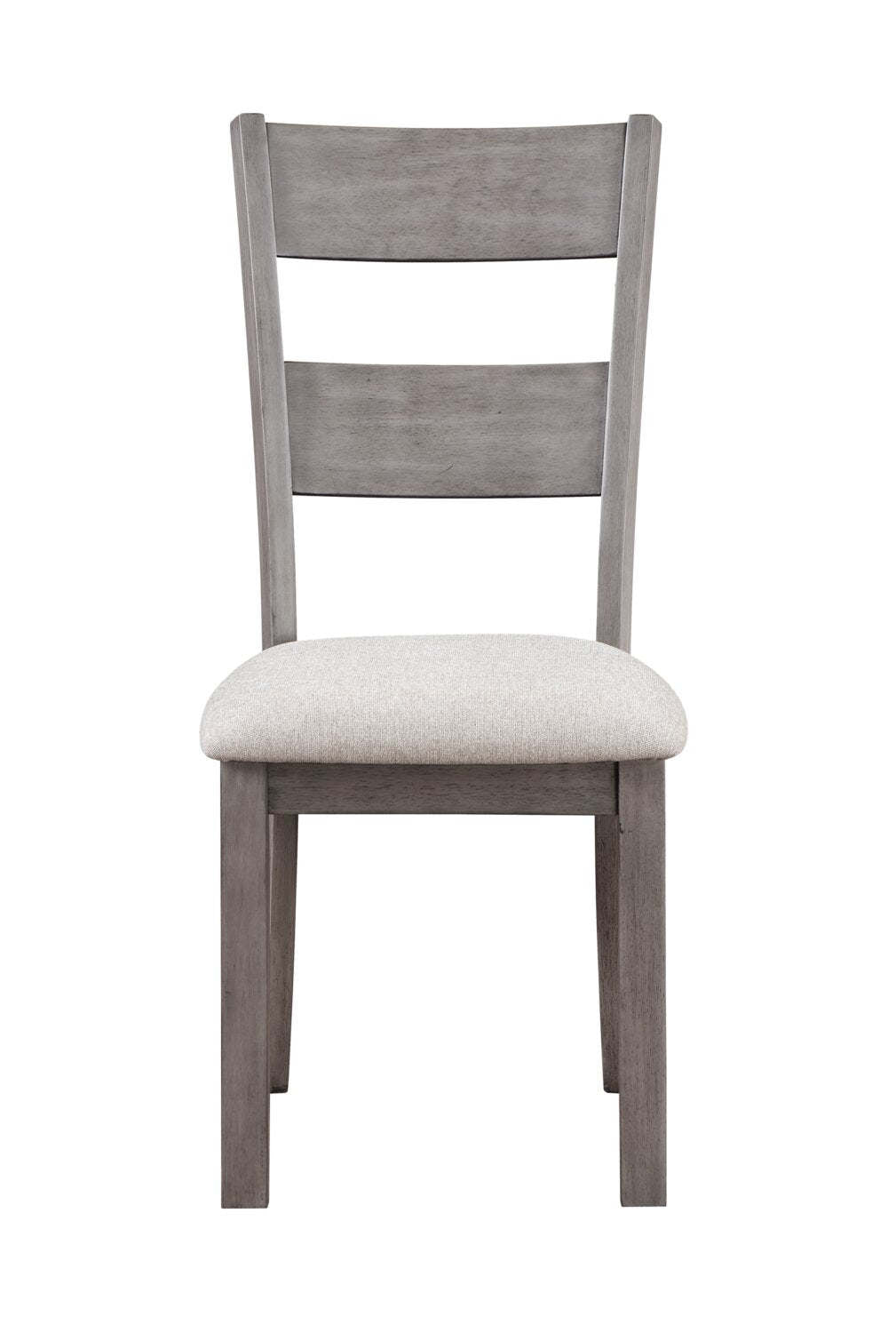 Krew Ensemble de salle à manger 7 pièces avec table et 6 chaises, mélamine, 60 W - Gris | Ensemble de salle à manger Krew 7 pièces en mélamine avec table de 60 po (L) et 6 chaises - gris