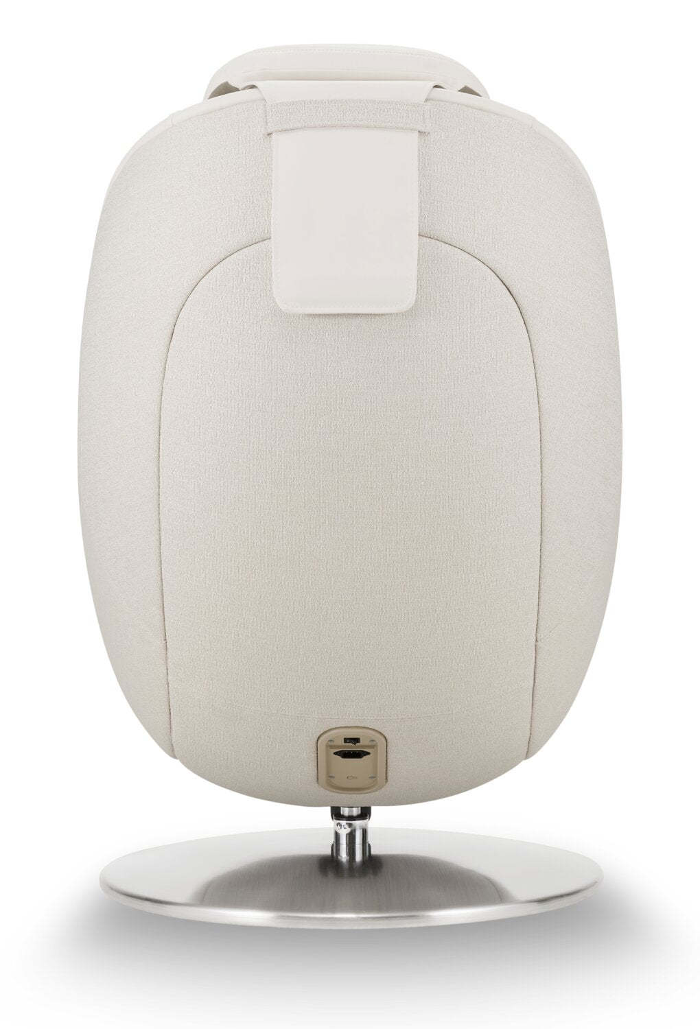 Fauteuil de massage inclinable LG de 29,6 po en tissu d'apparence cuir avec pouf assorti - beige