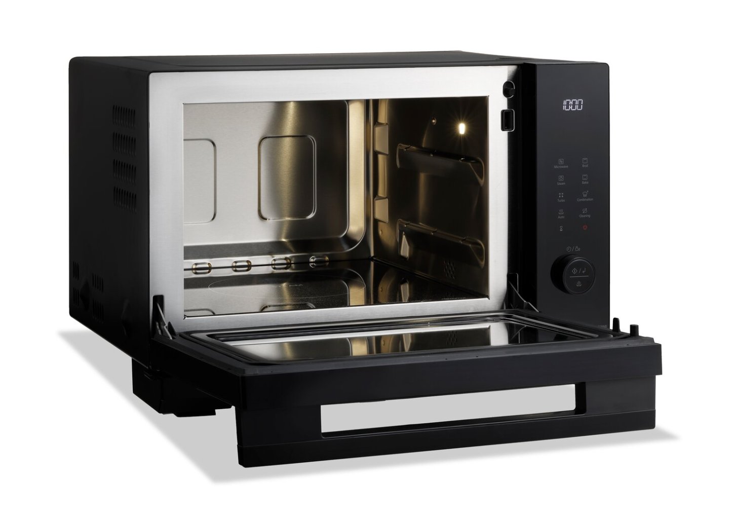 Panasonic 1 Cu. Fort. Micro-ondes de comptoir avec four à vapeur combiné et cavité plate de grande surface – Noir… | Four à micro-ondes de comptoir Panasonic de 1 pi³ avec quatre à la vapeur combiné et grande cavité de …