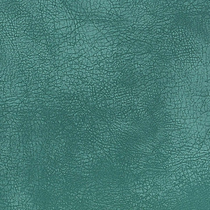 Chaise de salle à manger Bay de Kort & Co. en tissu de cuir végétalien et en métal - turquoise