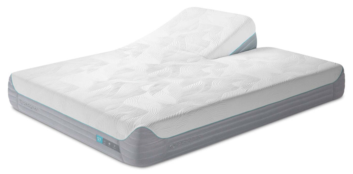 BEDGEAR S7 Split Head Smooth Top Plush Queen Mattress | Matelas moelleux à surface lisse S7 de Bedgear à tête divisée pour grand lit
