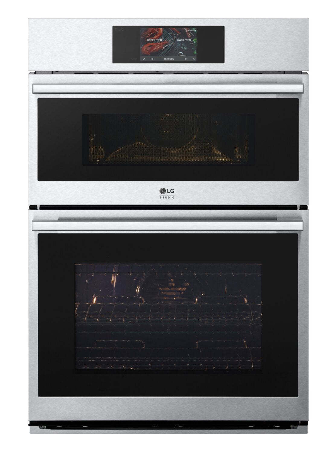 LG Studio 30 6,4 pi³ Four mural combiné avec convection véritable - Acier inoxydable résistant aux taches…